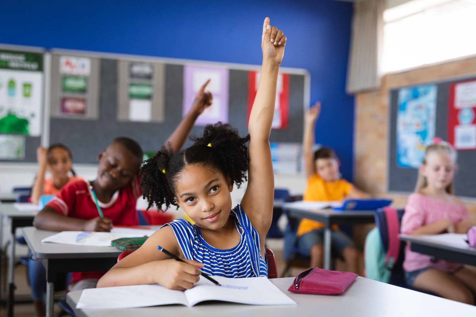 Students in a classroom
